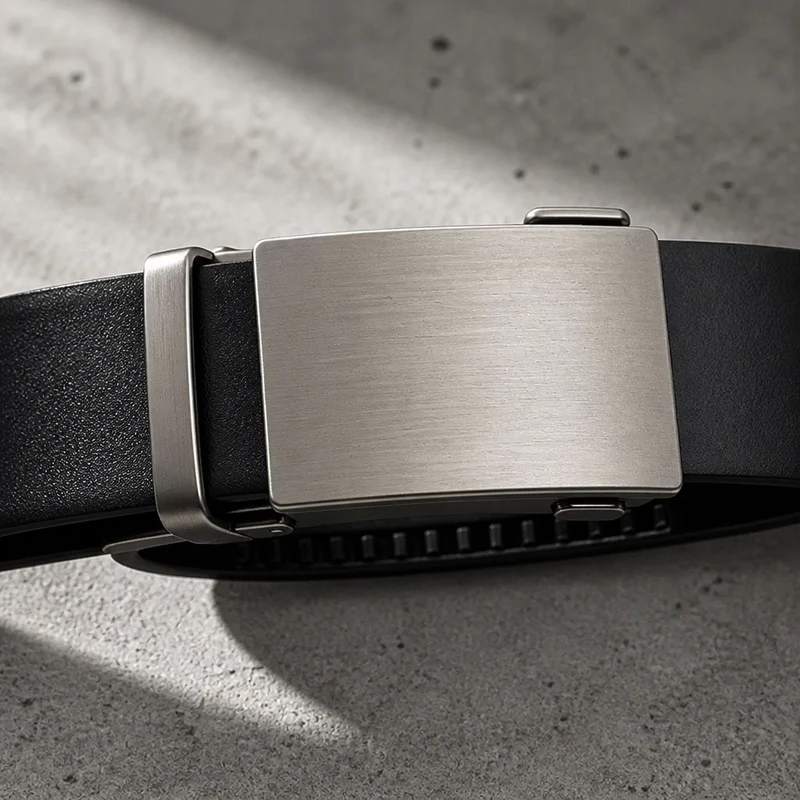 Ceinture Cuir Véritable Homme à Boucle Automatique