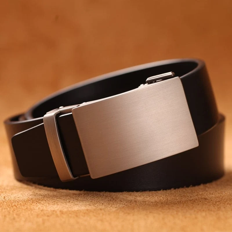 Ceinture Cuir Véritable Homme à Boucle Automatique
