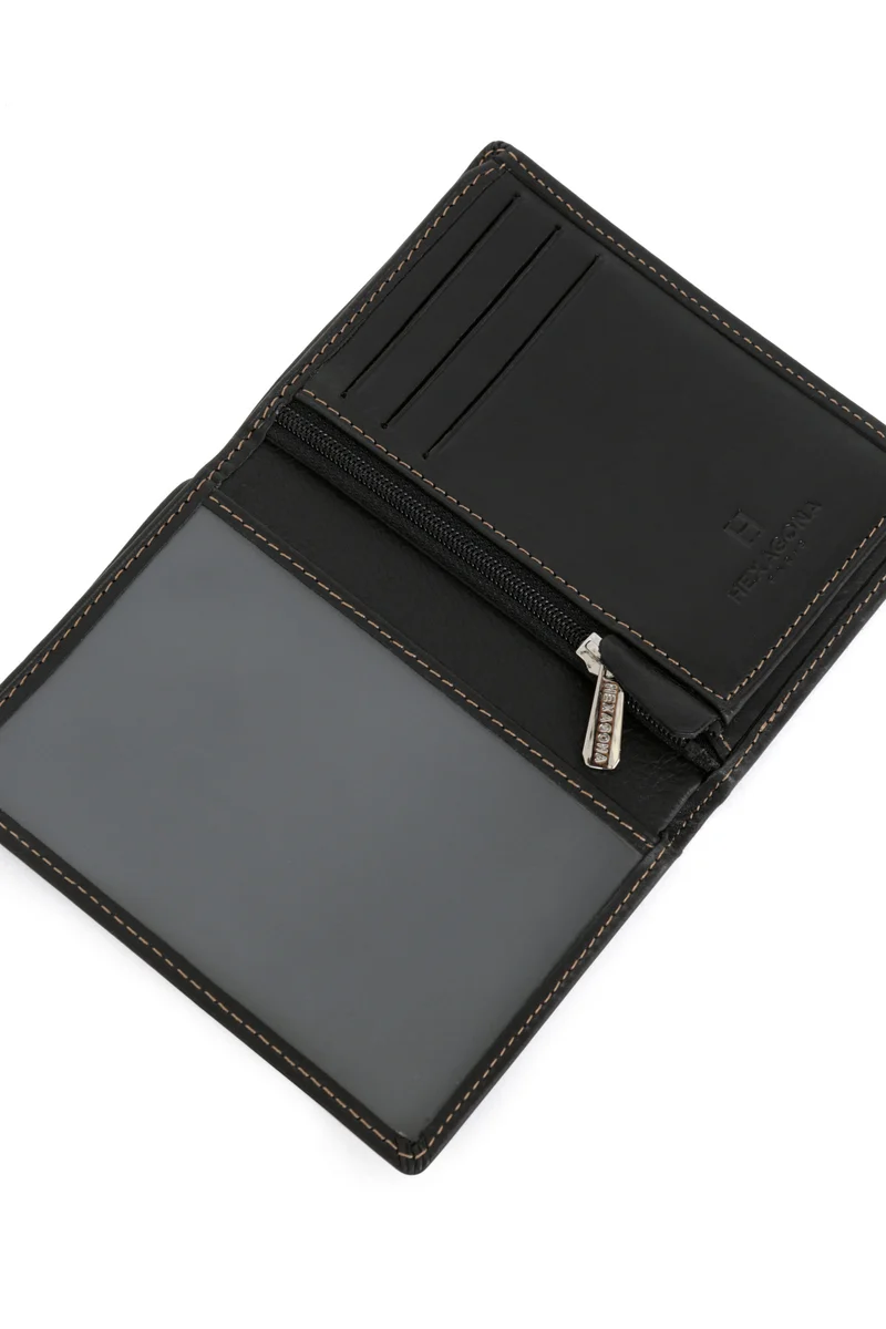 Portefeuille européen - 1 volet - Cuir