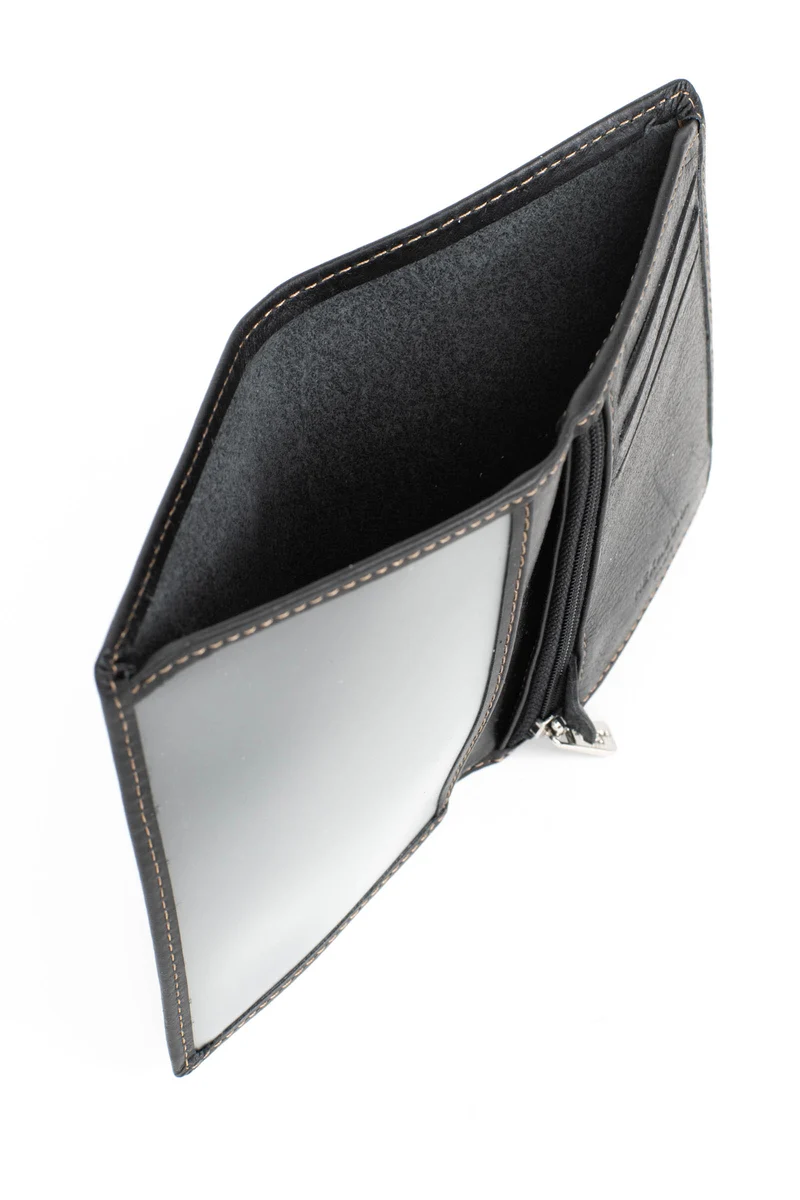 Portefeuille européen - 1 volet - Cuir