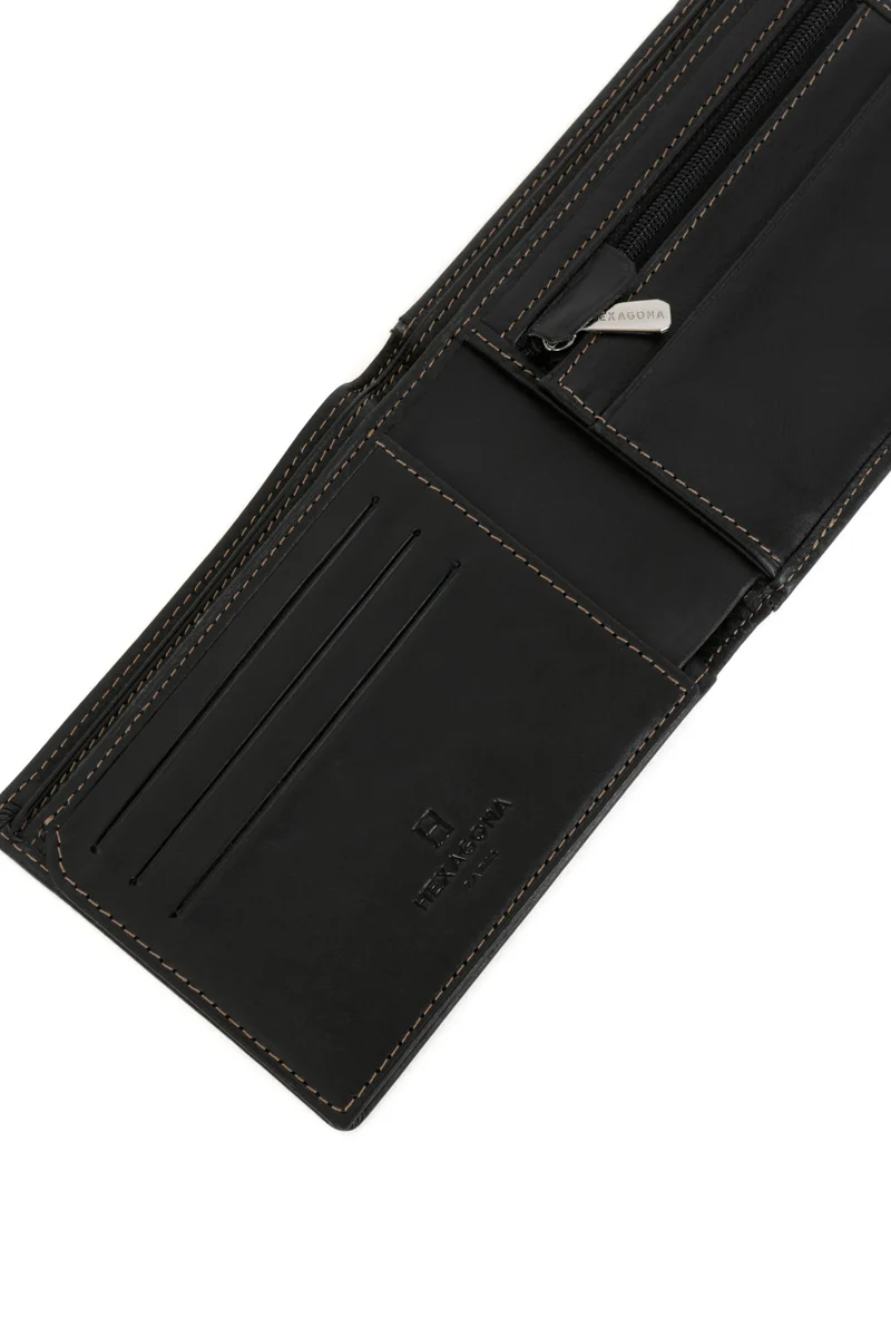 Portefeuille italien - 2 volets - Cuir