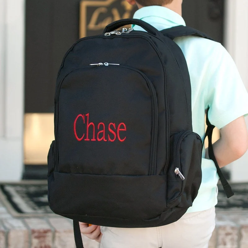 Black Backpack - Personalized