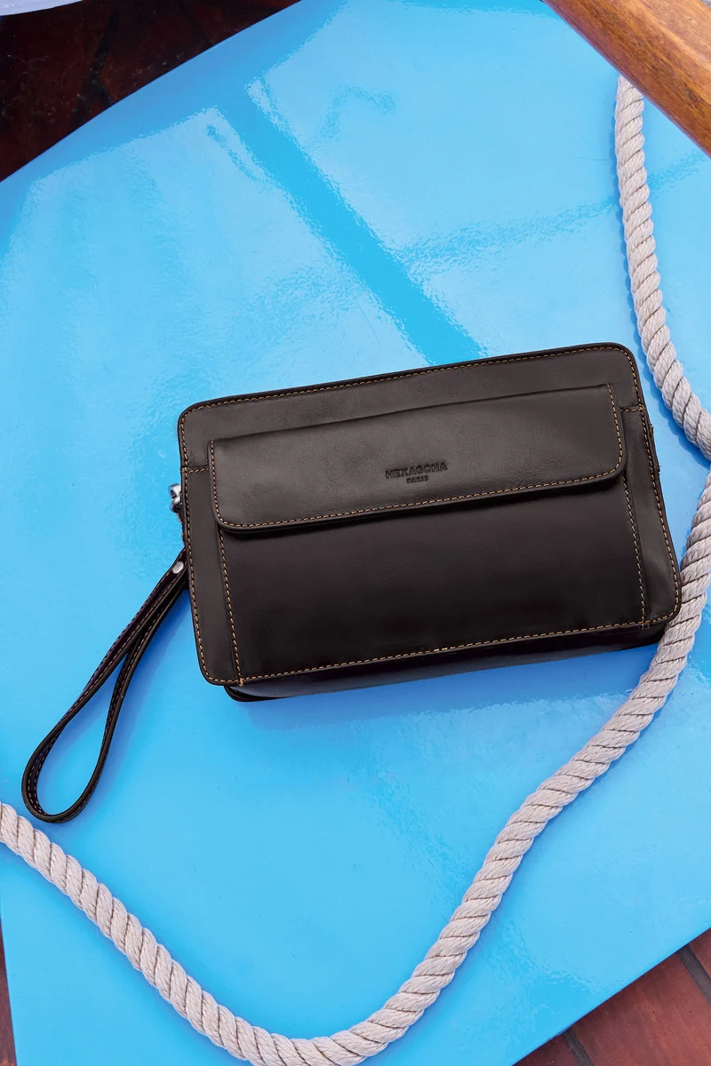 Pochette dragonne - Cuir