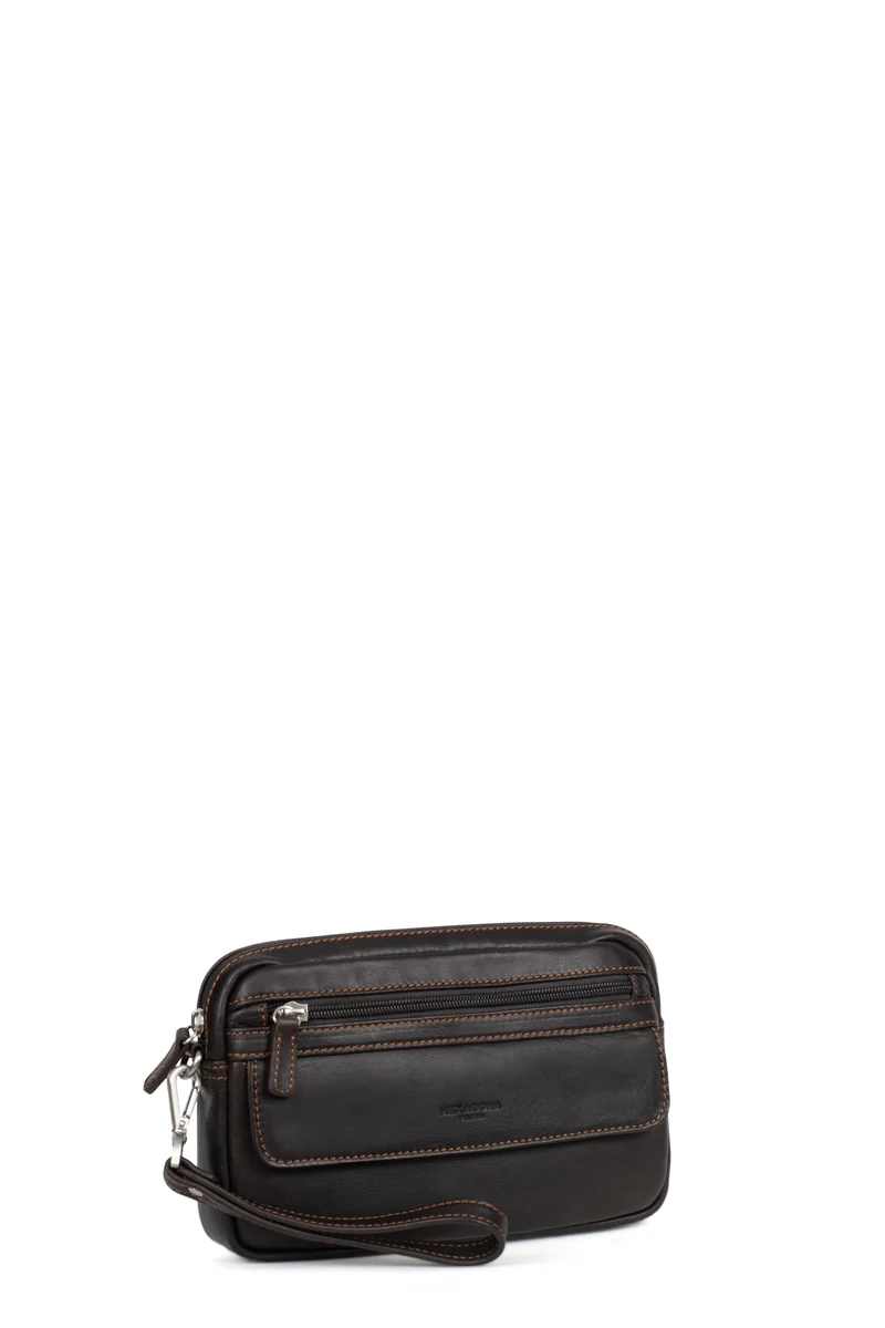Pochette dragonne - Cuir
