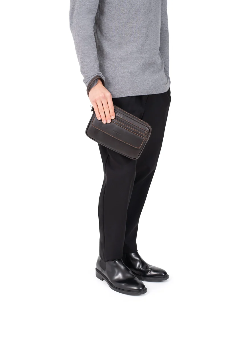 Pochette dragonne - Cuir