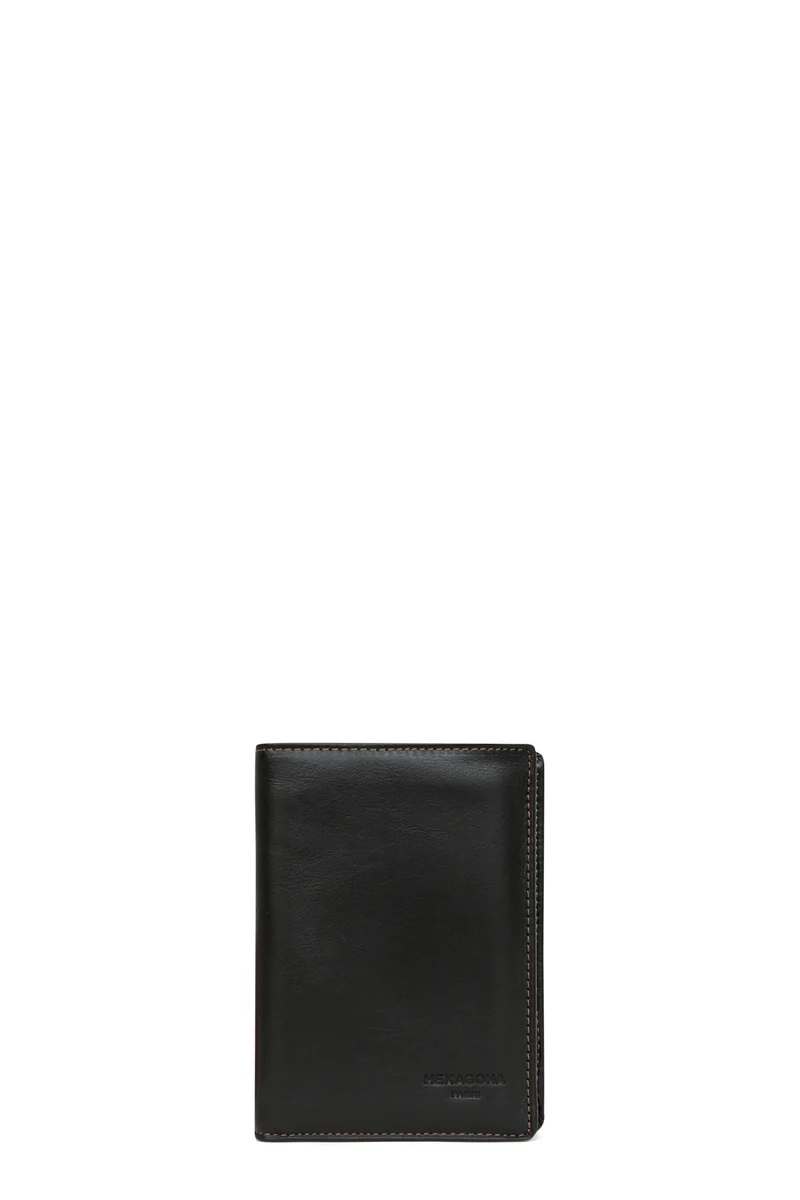 Portefeuille européen - 3 volets - Cuir