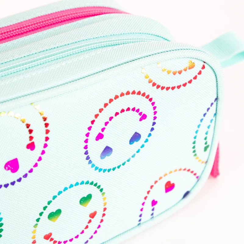 Happy Foil Emoji Pencil Case