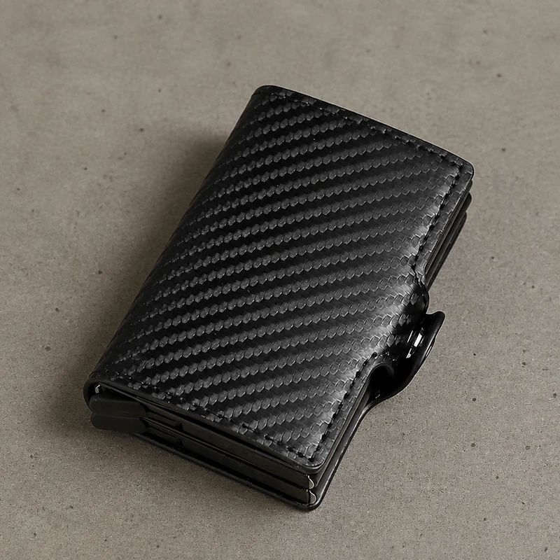 Porte-Cartes Homme Sécurisé RFID Boîtier Aluminium