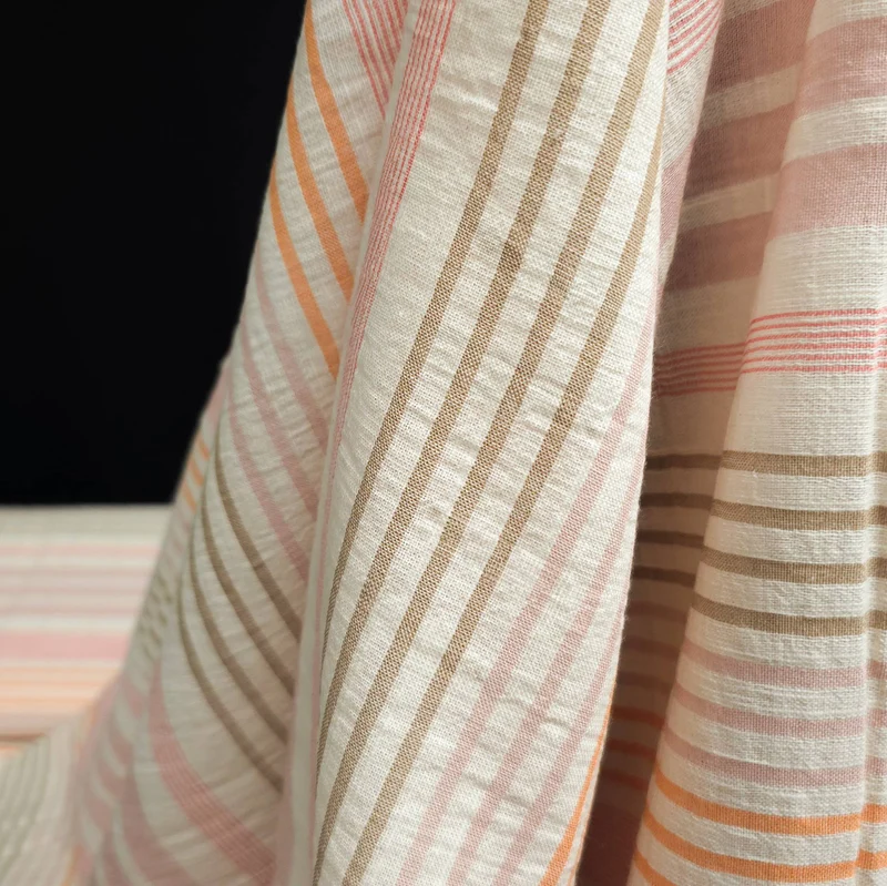 Coton froissé | Rayures Panama | Katia Fabrics
