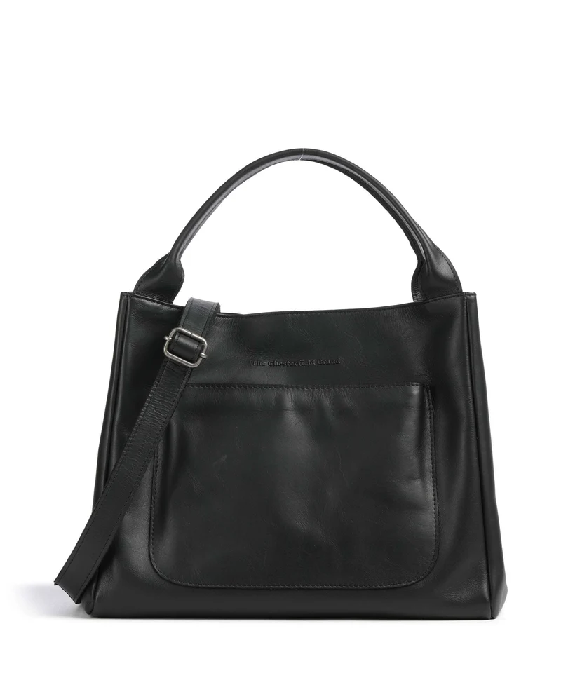 The Chesterfield Brand Wax Pull Up Cow Fioline Sac à main black