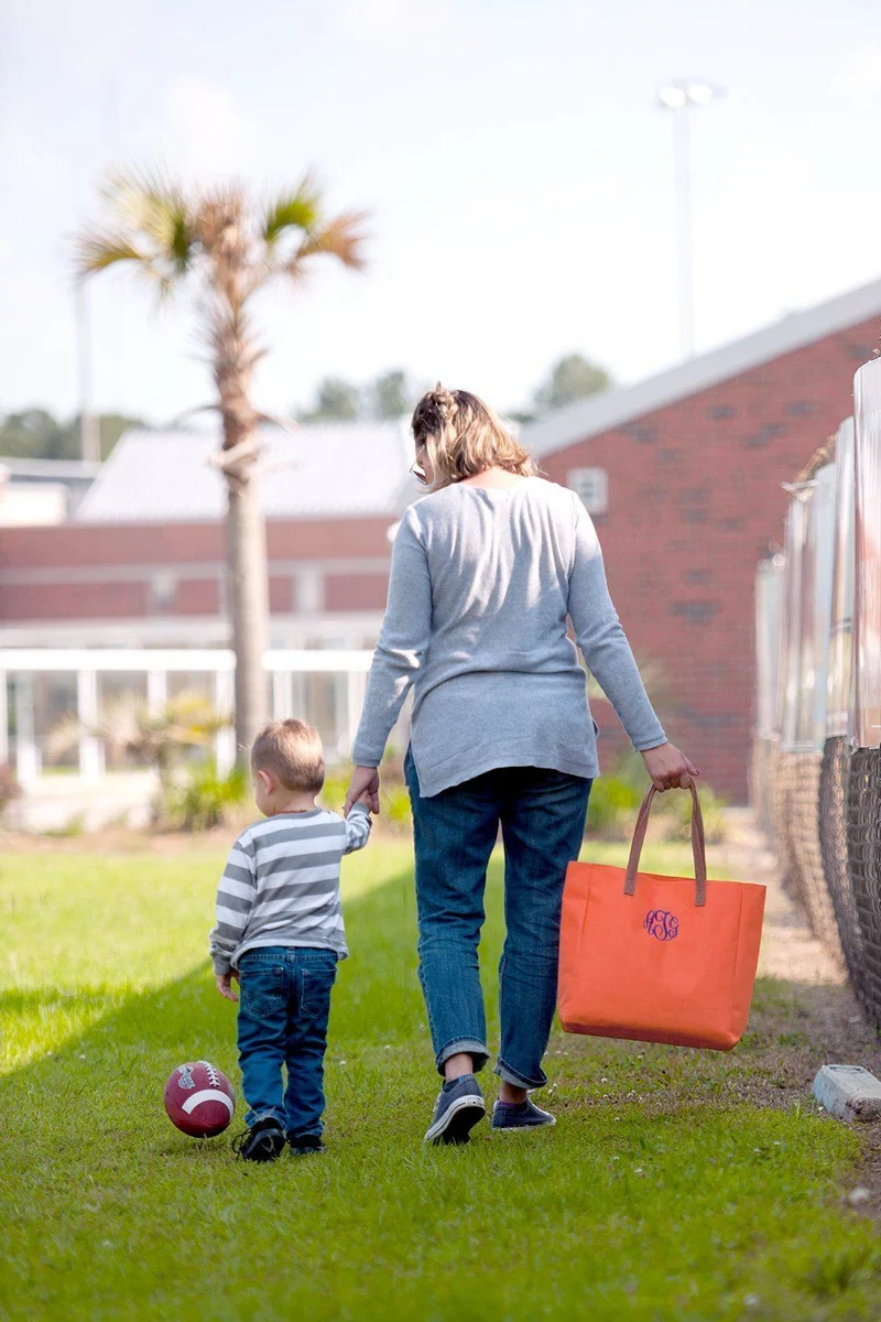 Orange Tote - Personalized