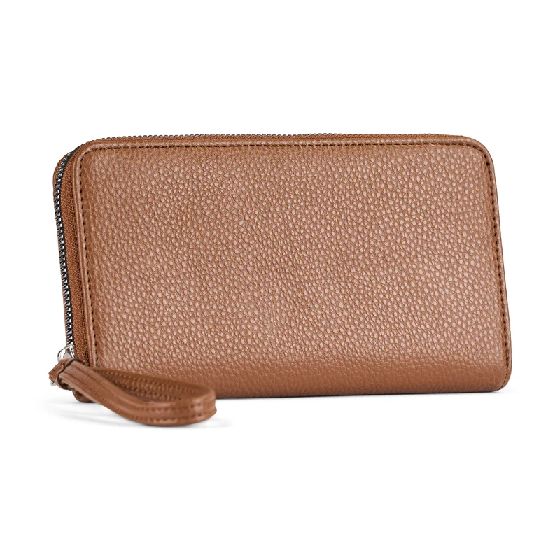Bentley Amour Classic Zip-Around Wallet with Wrist Strap