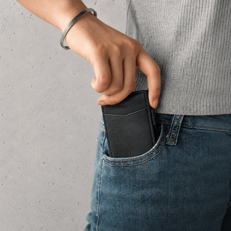 Porte-Cartes Homme RFID Automatique en Aluminium