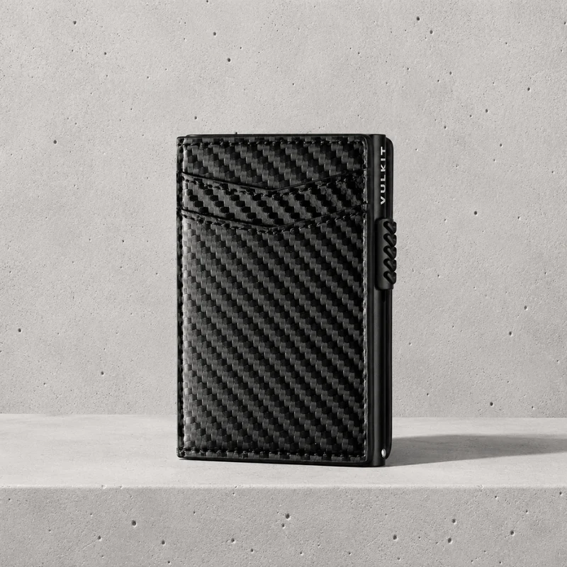 Porte-Cartes Homme RFID Automatique en Aluminium