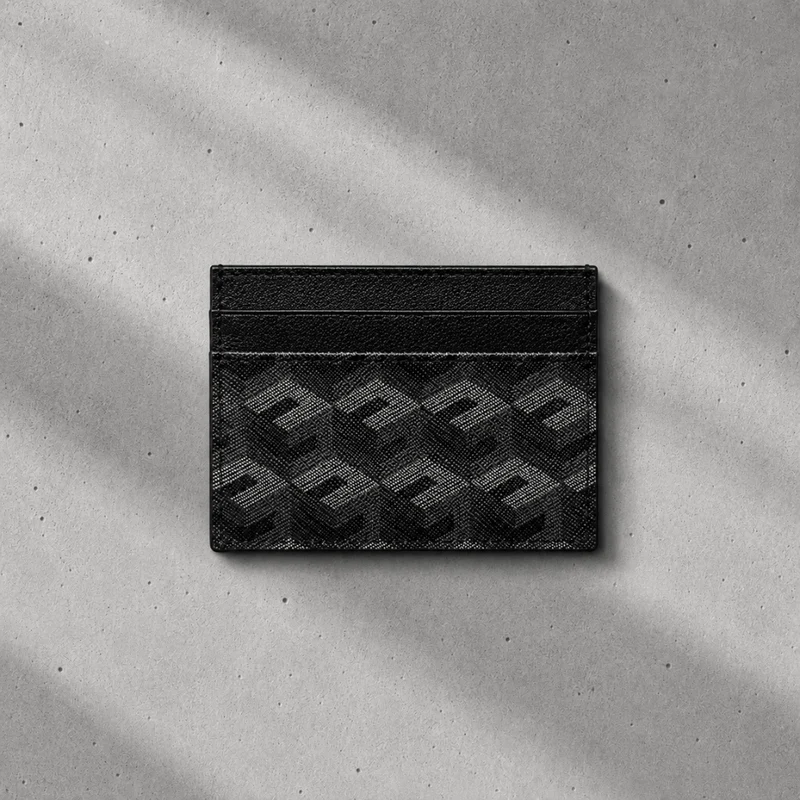 Porte-Cartes Homme Cuir Luxe Slim à Monogramme