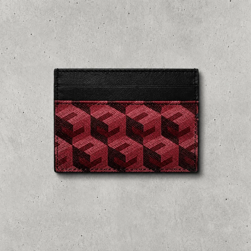 Porte-Cartes Homme Cuir Luxe Slim à Monogramme