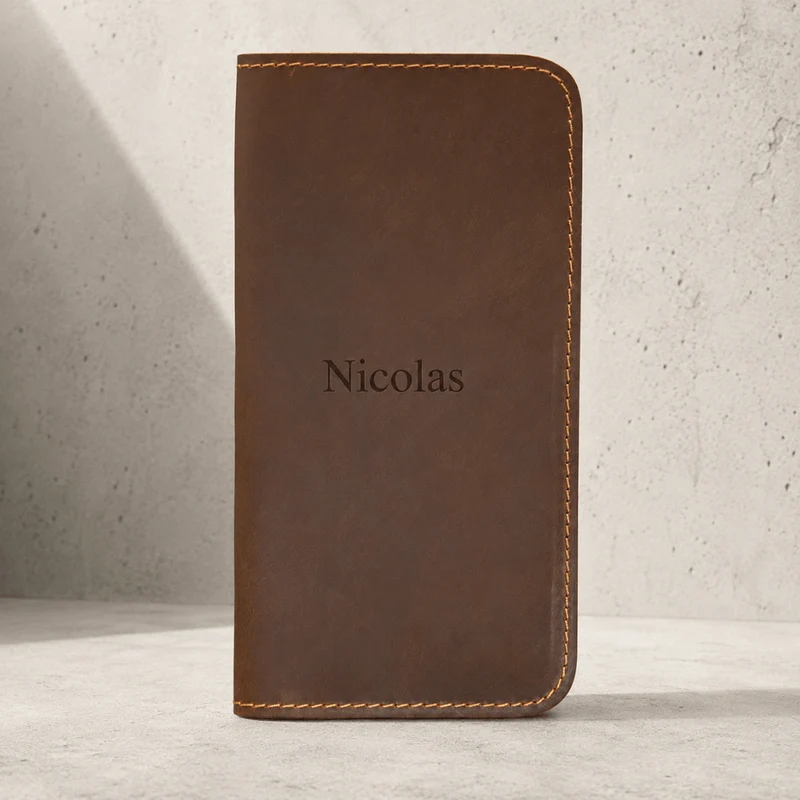 Portefeuille Homme Cuir Personnalisé Format Long
