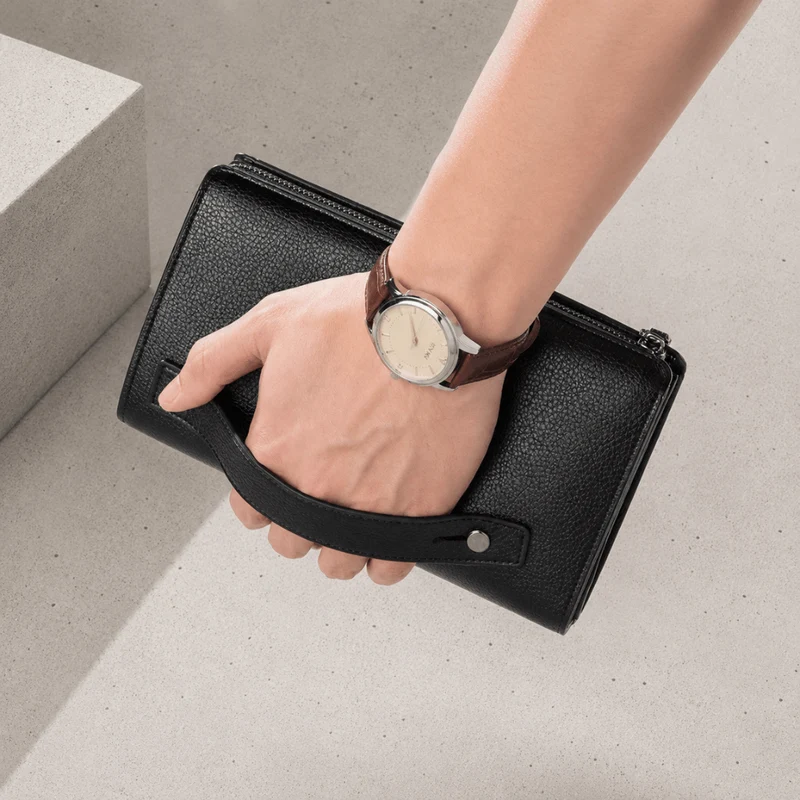 Grand Portefeuille Personnalisé Homme Zippé à Graver