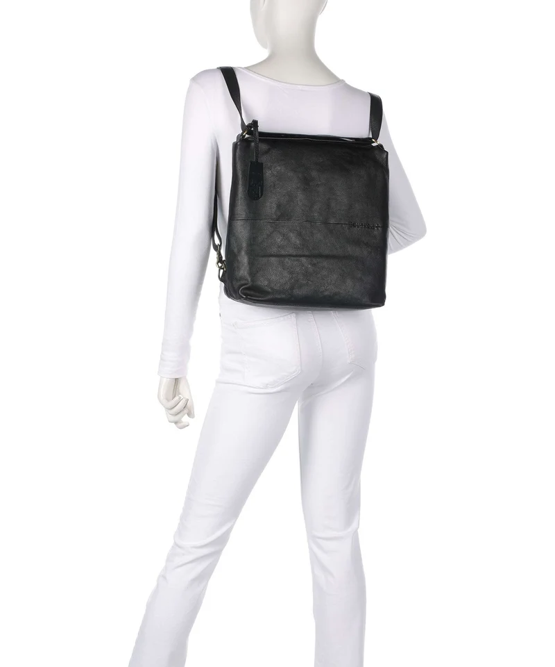 Burkely Natural Norah Sac à main porté dos bean black