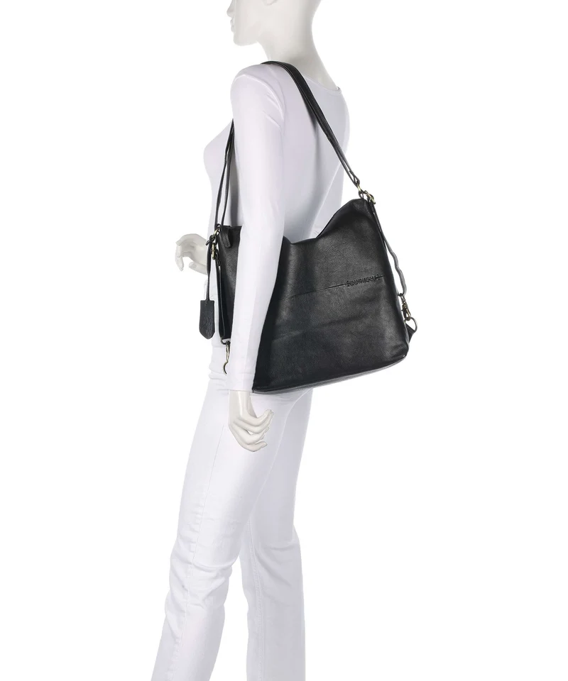 Burkely Natural Norah Sac à main porté dos bean black