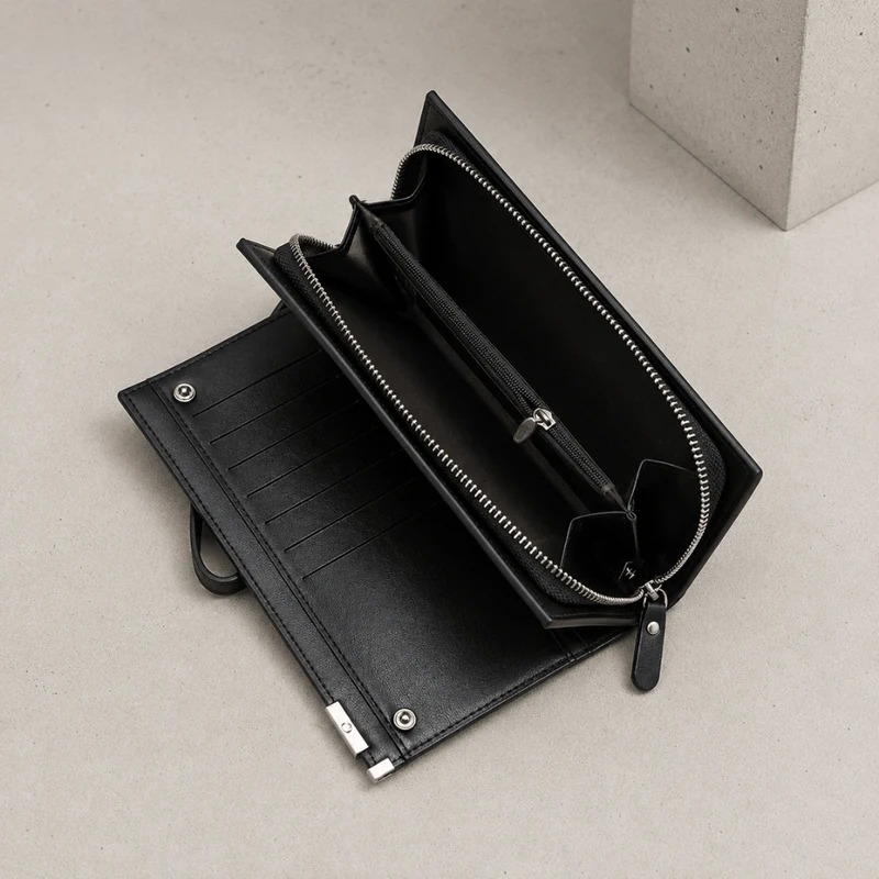 Grand Portefeuille Multifonction à Dragonne pour Homme