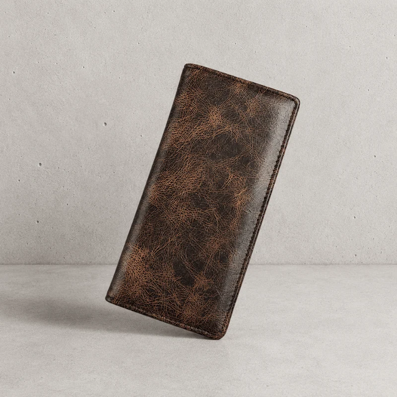 Portefeuille Homme Grand Format Long Vintage