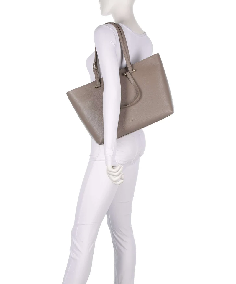 Furla Duetto L Cabas stucco gray