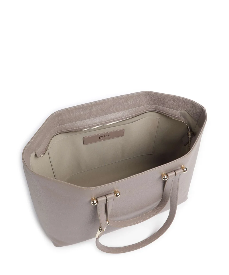 Furla Duetto L Cabas stucco gray