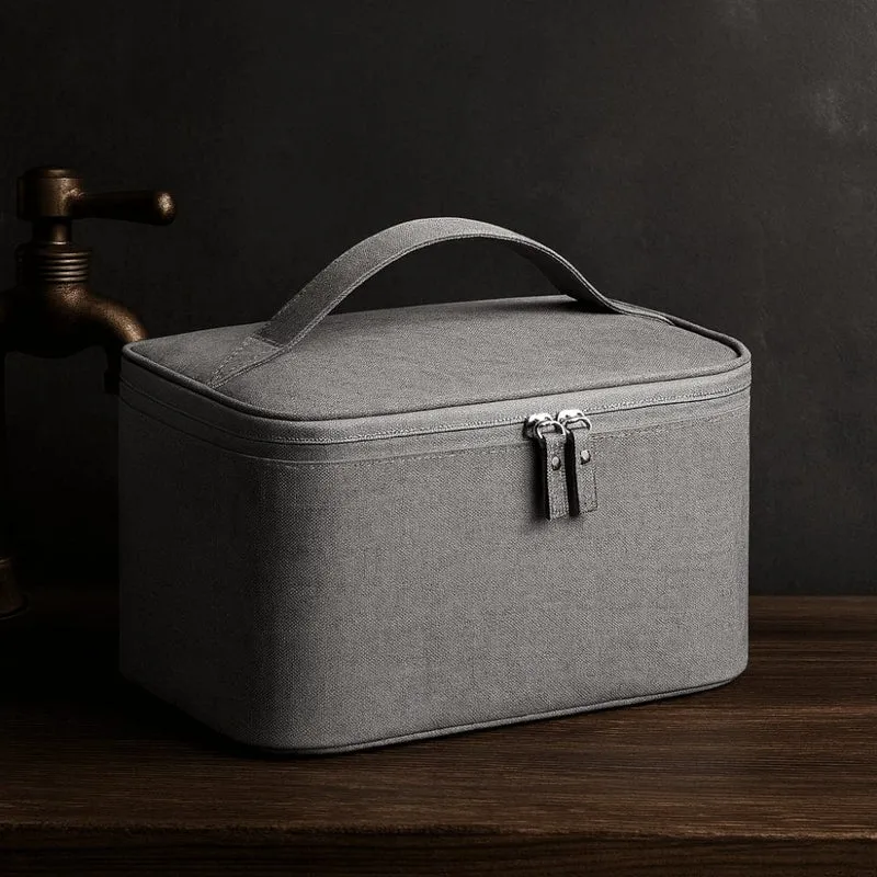 Grande trousse de toilette homme avec compartiments - Organisation optimale