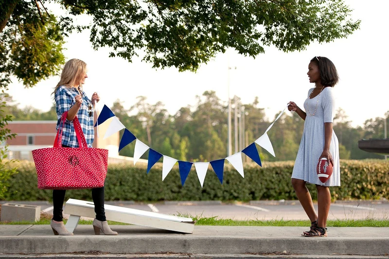 Red Scattered Dot Ultimate Tote - Personalized