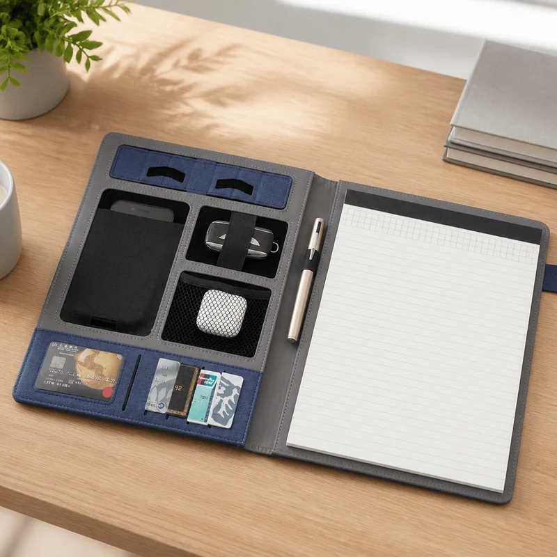 Porte-Document A4 en Toile Multifonction