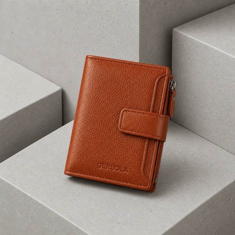 Portefeuille Homme Cuir 3 Volets Vachette Anti-RFID