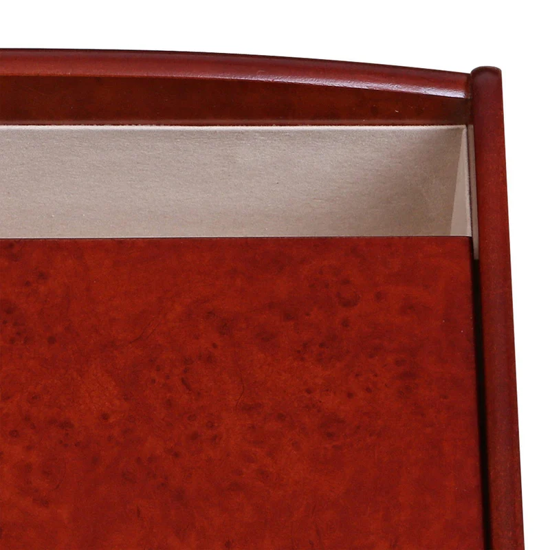 Davin Men's Dresser Top Valet in Dark Burlwood Walnut Finish