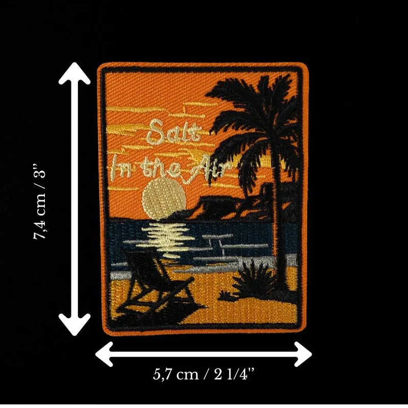 Écusson coucher de soleil tropical | Thermocollant