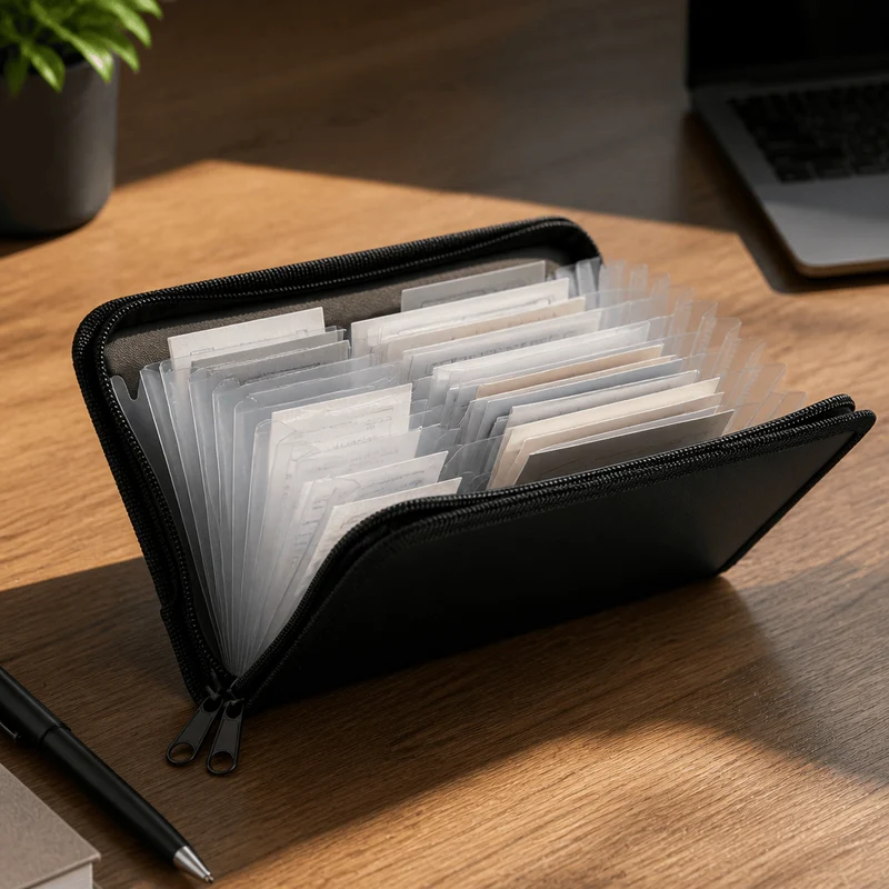 Porte-Document Organisateur Accordéon à 13 Compartiments