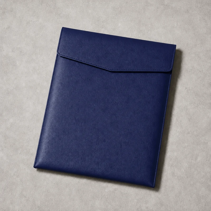 Pochette Porte-Document A4 à Rabat en Simili Cuir