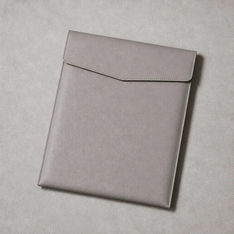 Pochette Porte-Document A4 à Rabat en Simili Cuir