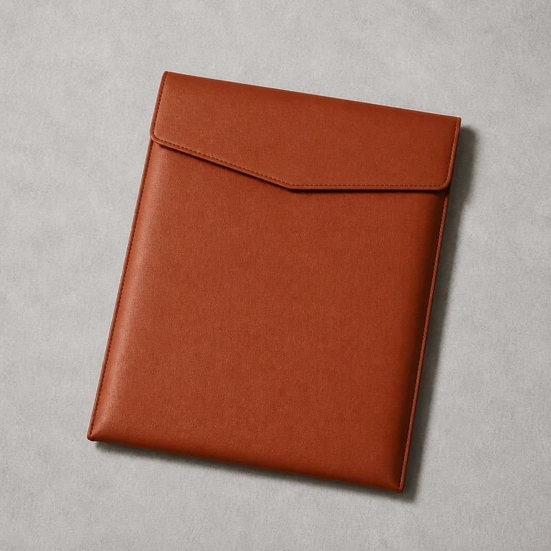 Pochette Porte-Document A4 à Rabat en Simili Cuir