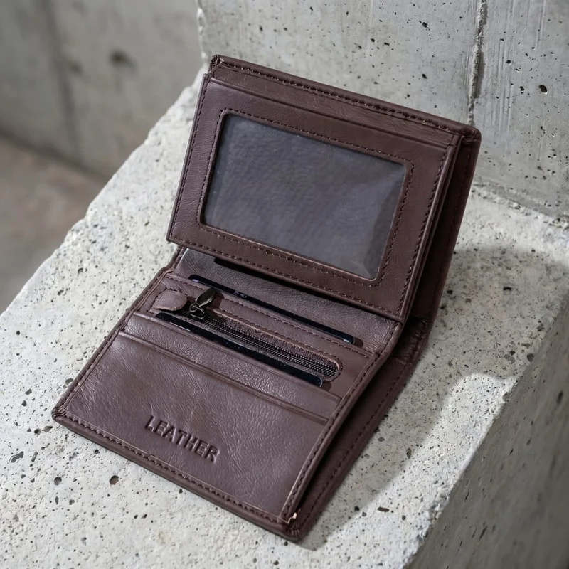 Portefeuille Homme Cuir Véritable 12 Cartes RFID