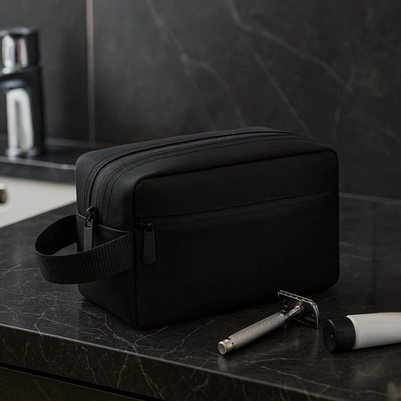 Trousse de toilette voyage homme - personnalisable et compacte