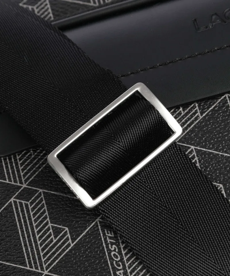 Lacoste The Blend Sac bandoulière monogram noir/gris