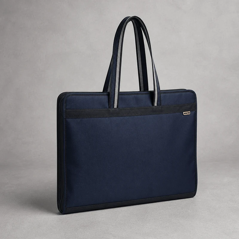 Sac Porte-Document Homme A3 en Toile Oxford Zippée
