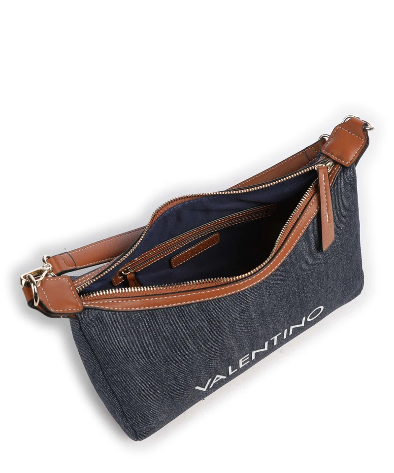 Valentino Bags Leith Sac porté épaule denim/cuoio