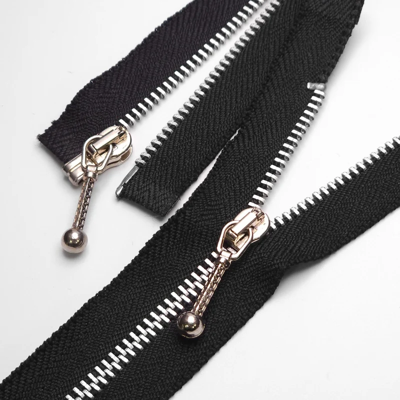 Fermeture Éclair Séparable | Métal | Noir | #3 | 15'' - 38 cm