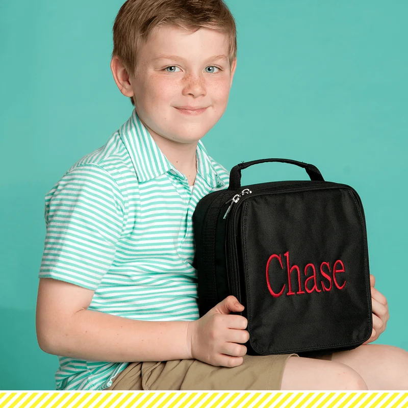 Black Lunch Box - Personalized