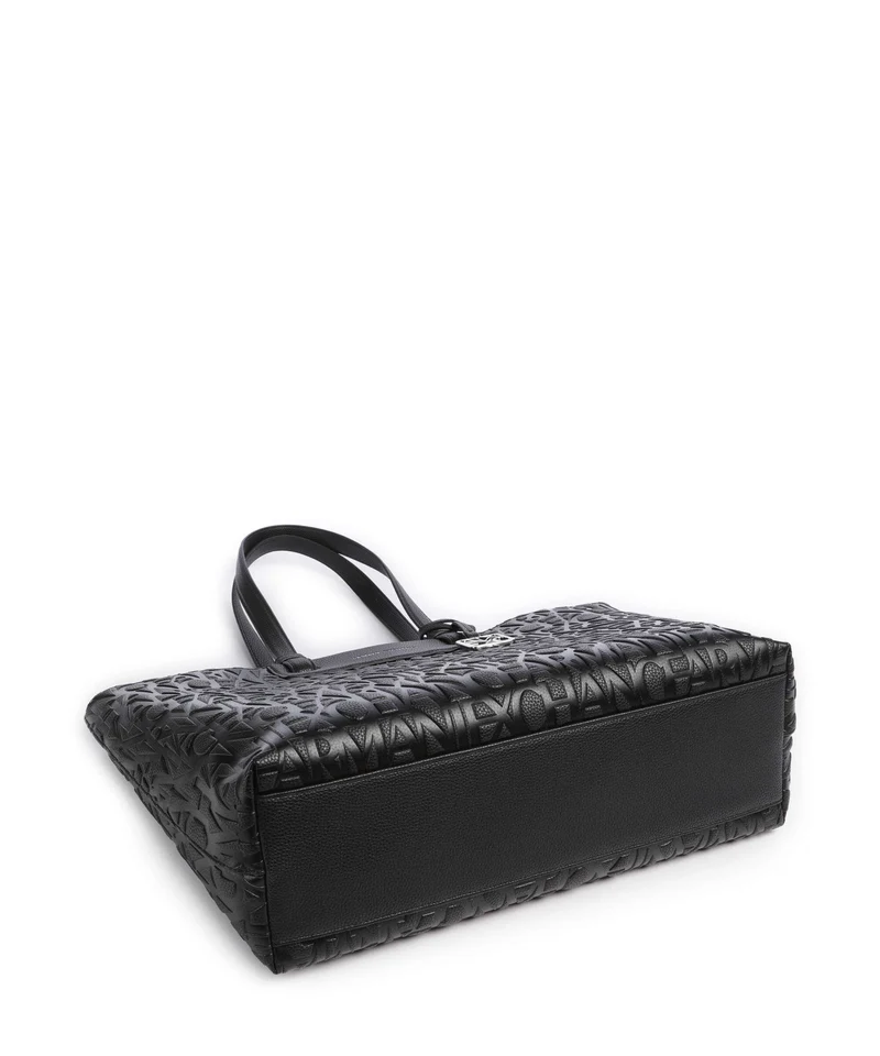Armani Exchange Liz Monogram L Cabas black