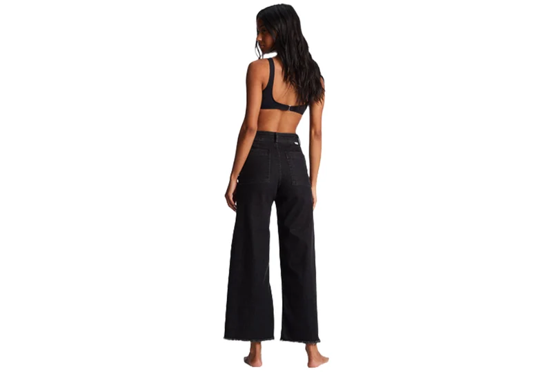 PANTALON À JAMBES LARGES À COUPE LIBRE