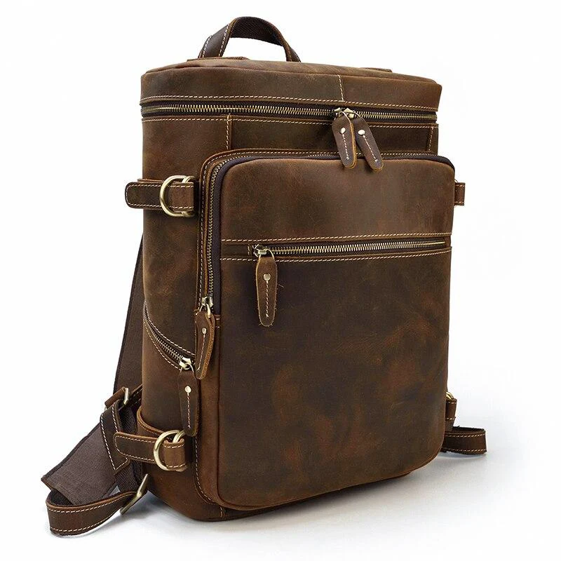 Sac à dos en cuir marron | COOK