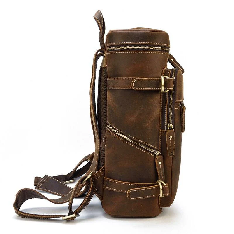 Sac à dos en cuir marron | COOK