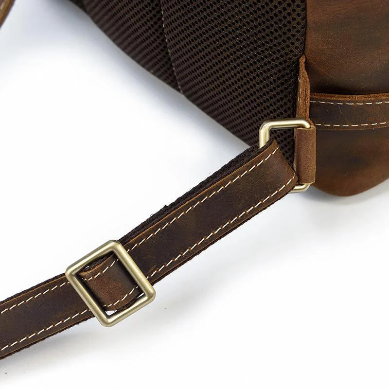 Sac à dos en cuir marron | COOK